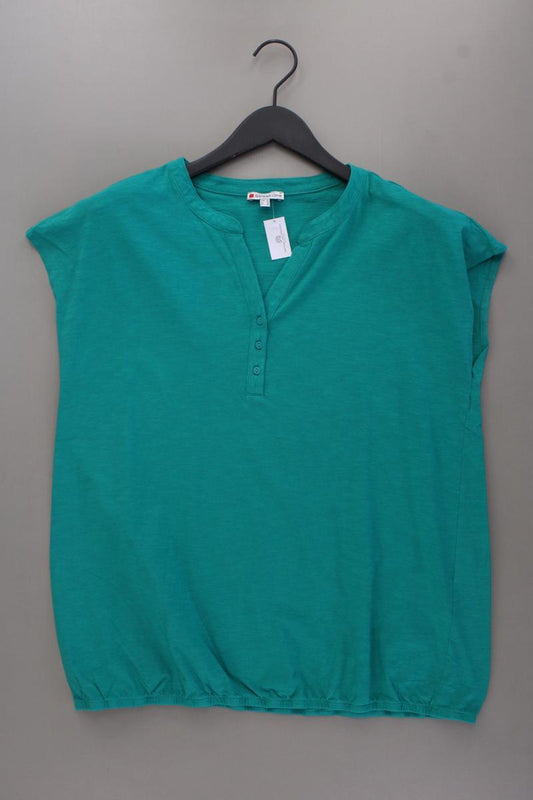 Street One Shirt mit V-Ausschnitt Gr. 42 Kurzarm grün