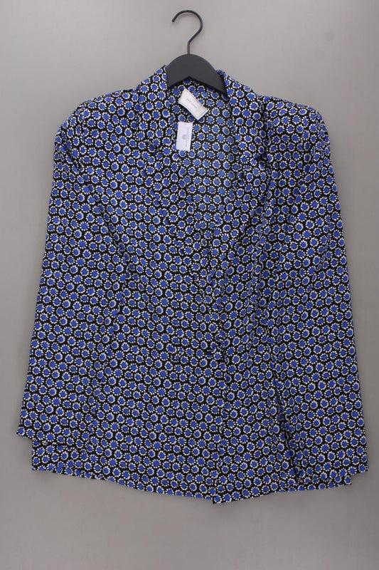 NEO NOIR Classic Blazer Gr. 42 geometrisches Muster blau aus Polyester