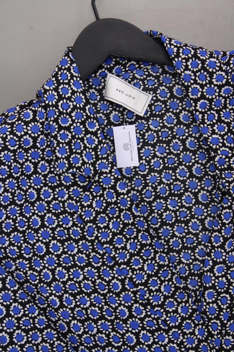 NEO NOIR Classic Blazer Gr. 42 geometrisches Muster blau aus Polyester