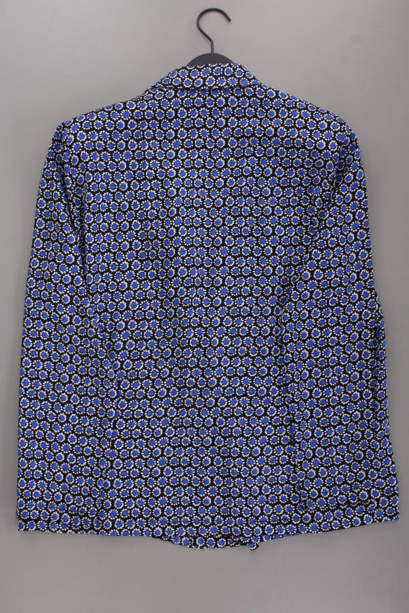 NEO NOIR Classic Blazer Gr. 42 geometrisches Muster blau aus Polyester
