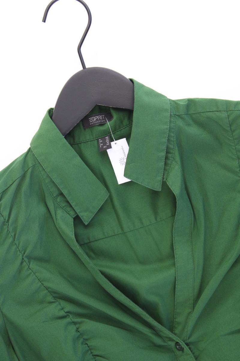 Esprit Collection Langarmbluse Gr. 40 grün aus Baumwolle