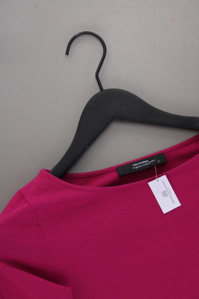 Hallhuber T-Shirt Gr. S Kurzarm pink aus Baumwolle