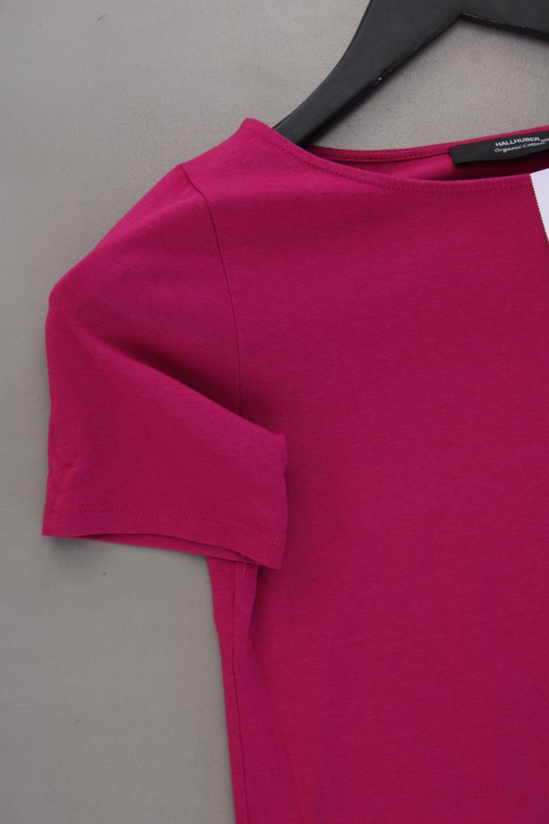 Hallhuber T-Shirt Gr. S Kurzarm pink aus Baumwolle