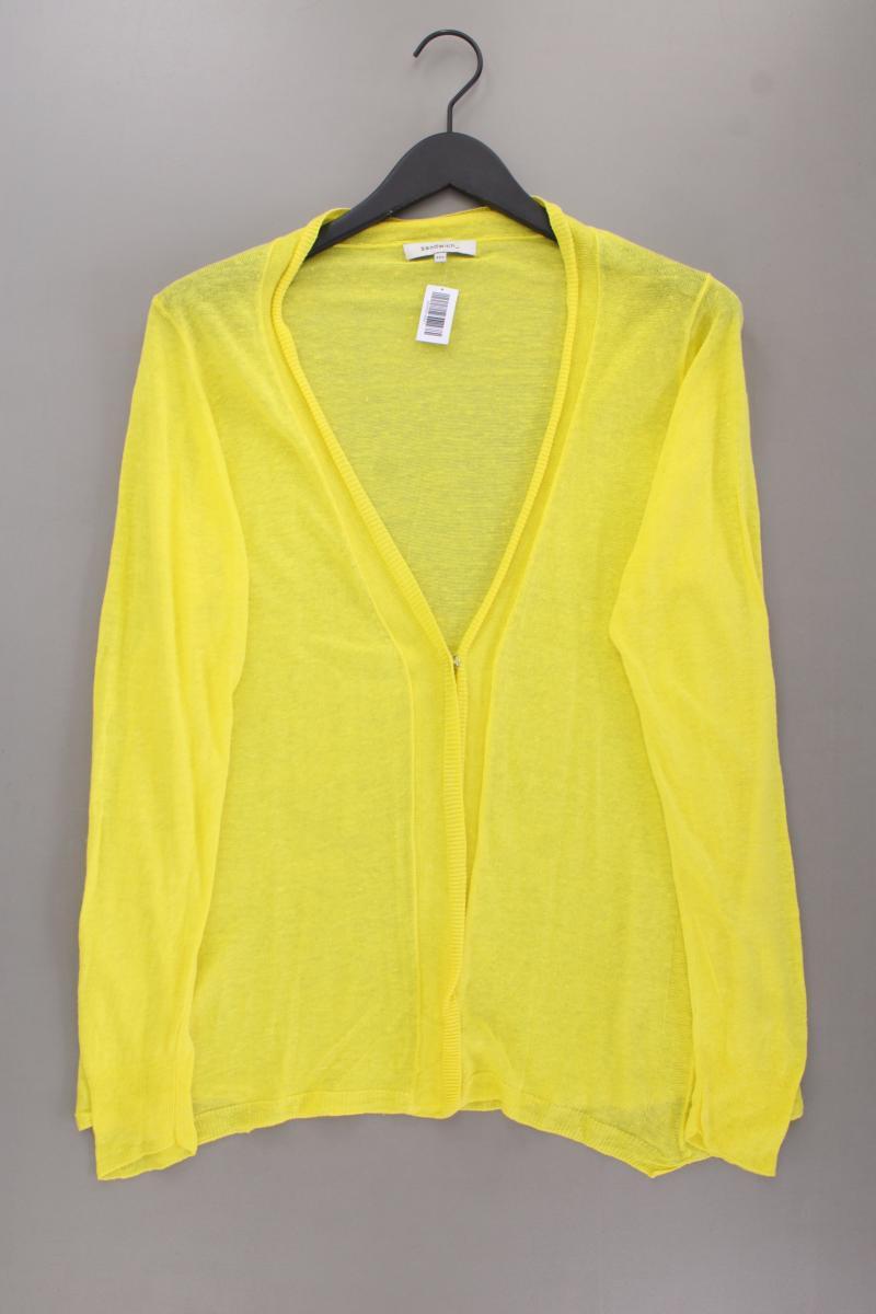Sandwich_ Strickjacke Gr. XXL Langarm gelb