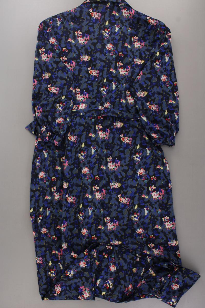 Pieces Langarmkleid Gr. L mit Blumenmuster neuwertig mehrfarbig aus Polyester
