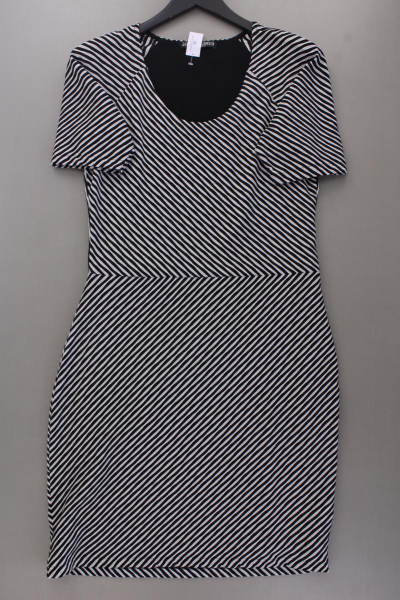 Juffrouw Jansen Amsterdam Bleistiftkleid Gr. XL gestreift Kurzarm grau