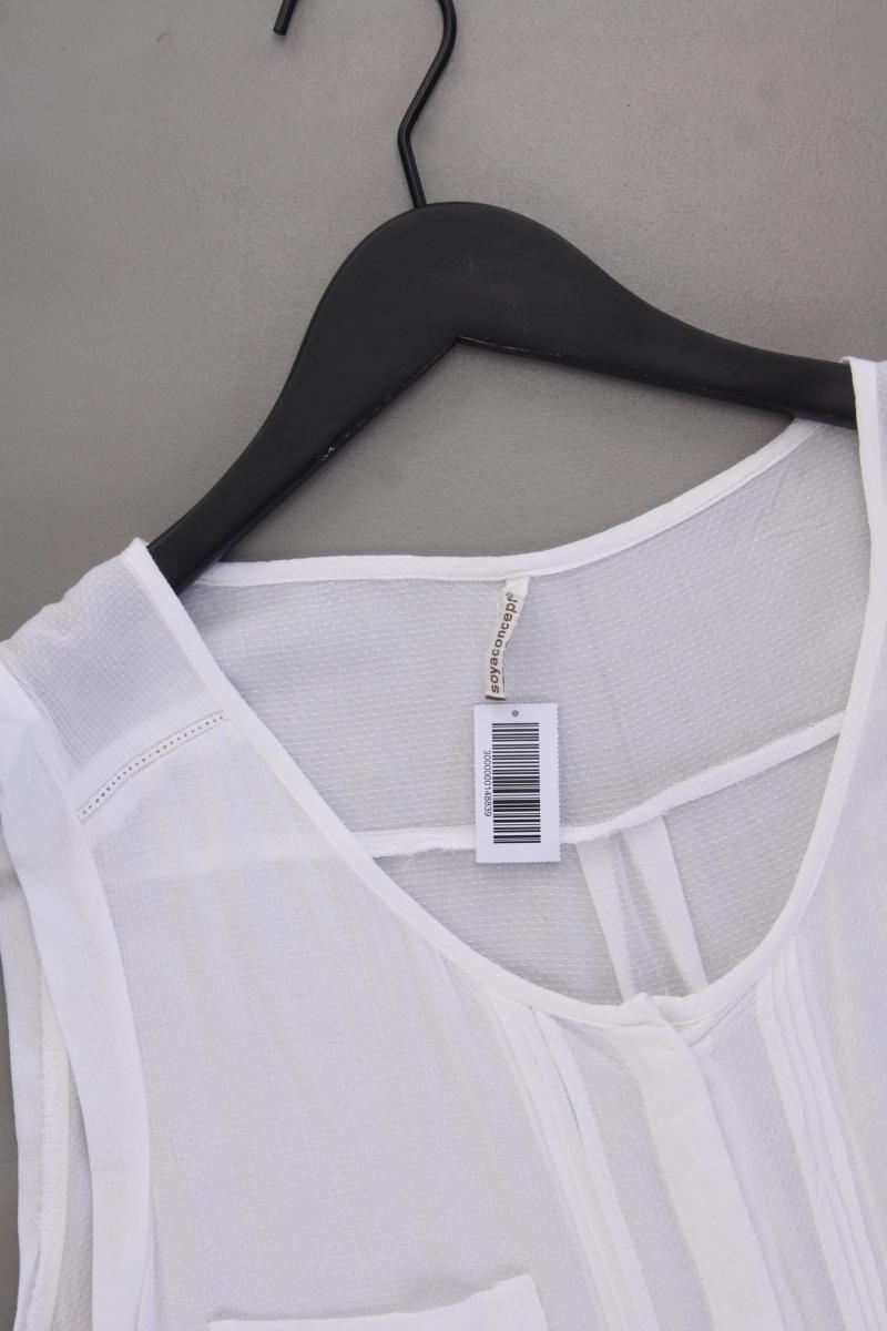 soyaconcept Ärmellose Bluse Gr. L weiß aus Viskose