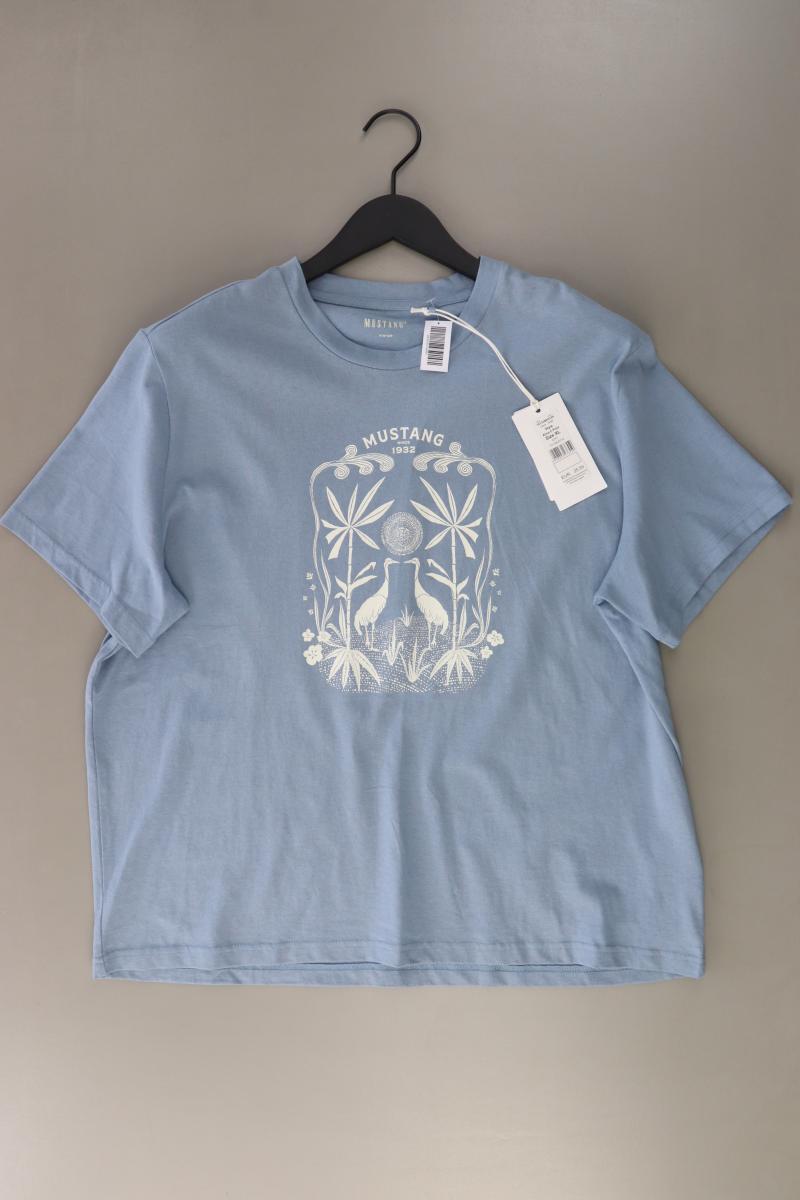Mustang Printshirt Gr. XL neu mit Etikett Neupreis: 25,99€! Kurzarm blau