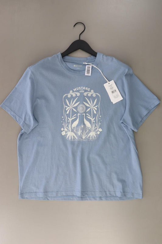 Mustang Printshirt Gr. XL neu mit Etikett Neupreis: 25,99€! Kurzarm blau