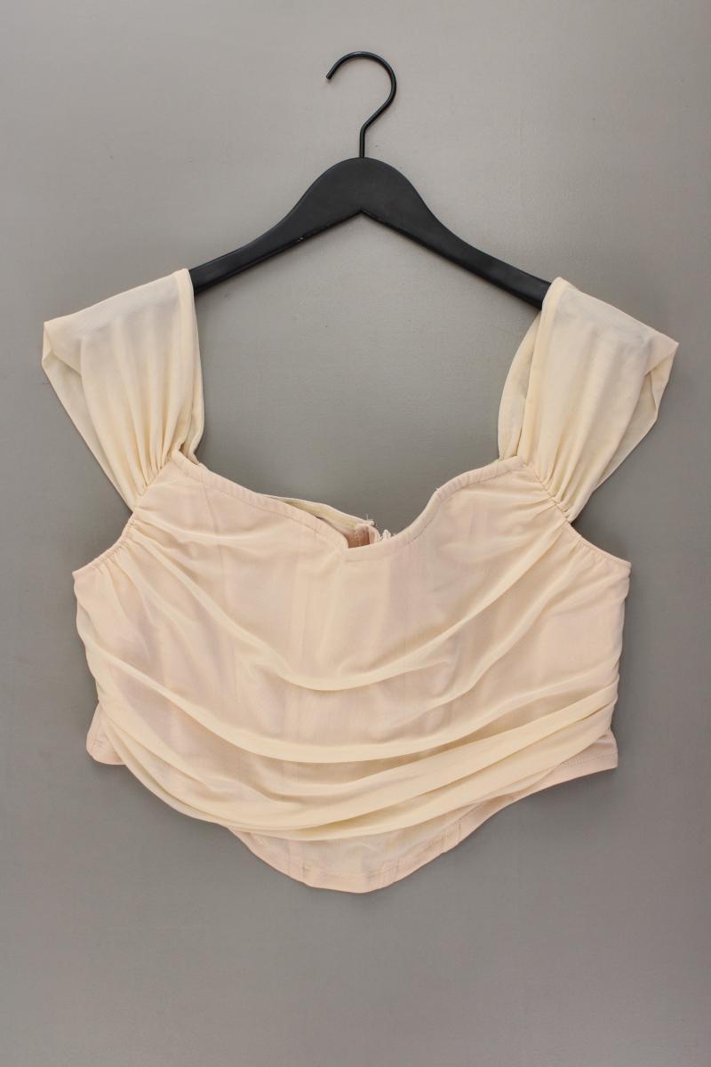 Shein Crop Top Gr. XXL neuwertig creme aus Polyamid