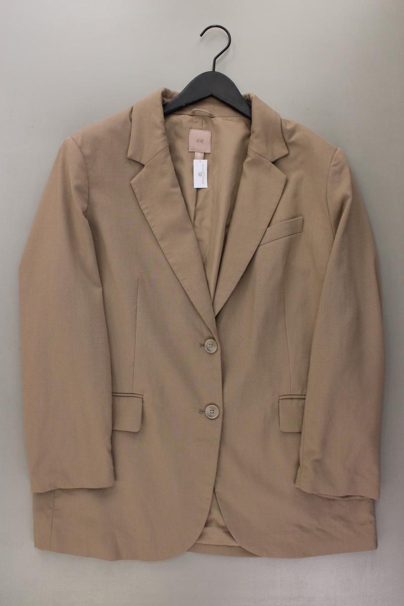 H&M Blazer Gr. L braun aus Polyester