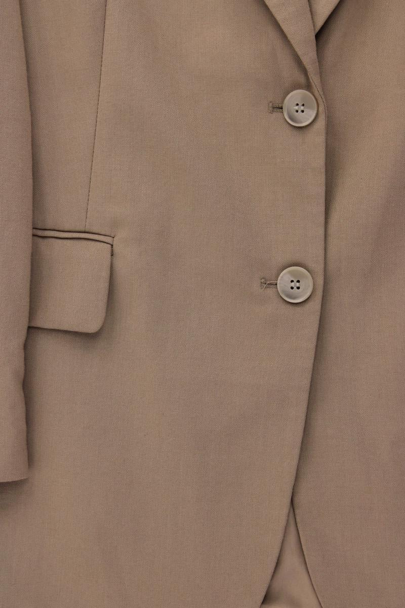 H&M Blazer Gr. L braun aus Polyester