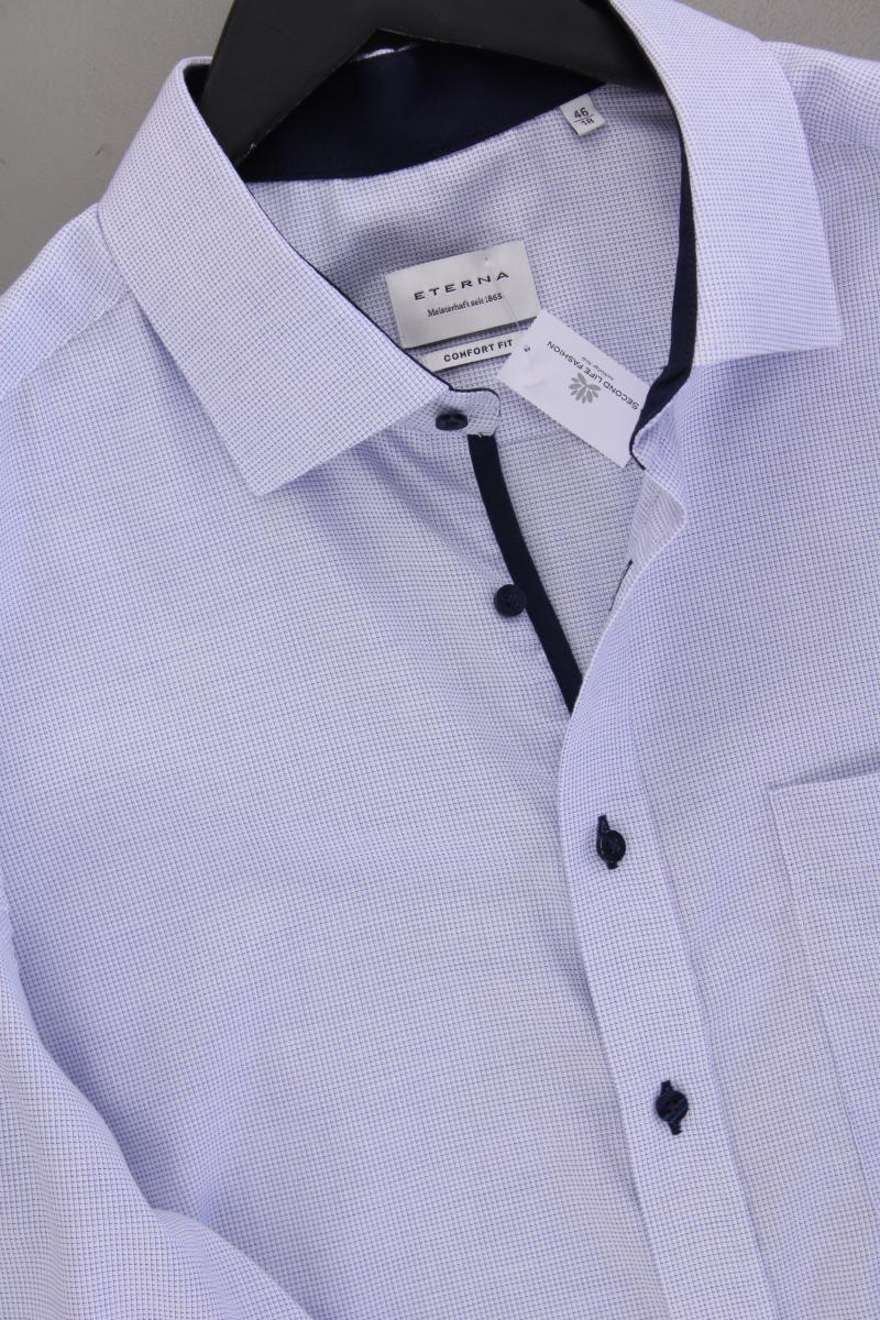 Eterna Langarmhemd für Herren Gr. Hemdgröße 46 blau