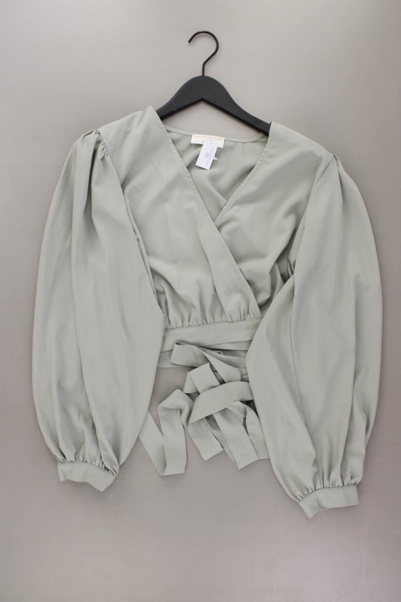 GuidoMaria Kretschmer AboutYou Crop Wickelbluse Gr. 46 neuwertig Langarm grün