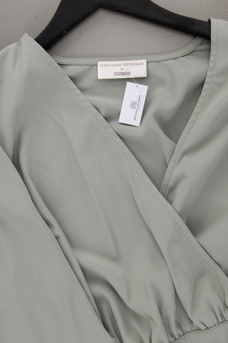 GuidoMaria Kretschmer AboutYou Crop Wickelbluse Gr. 46 neuwertig Langarm grün