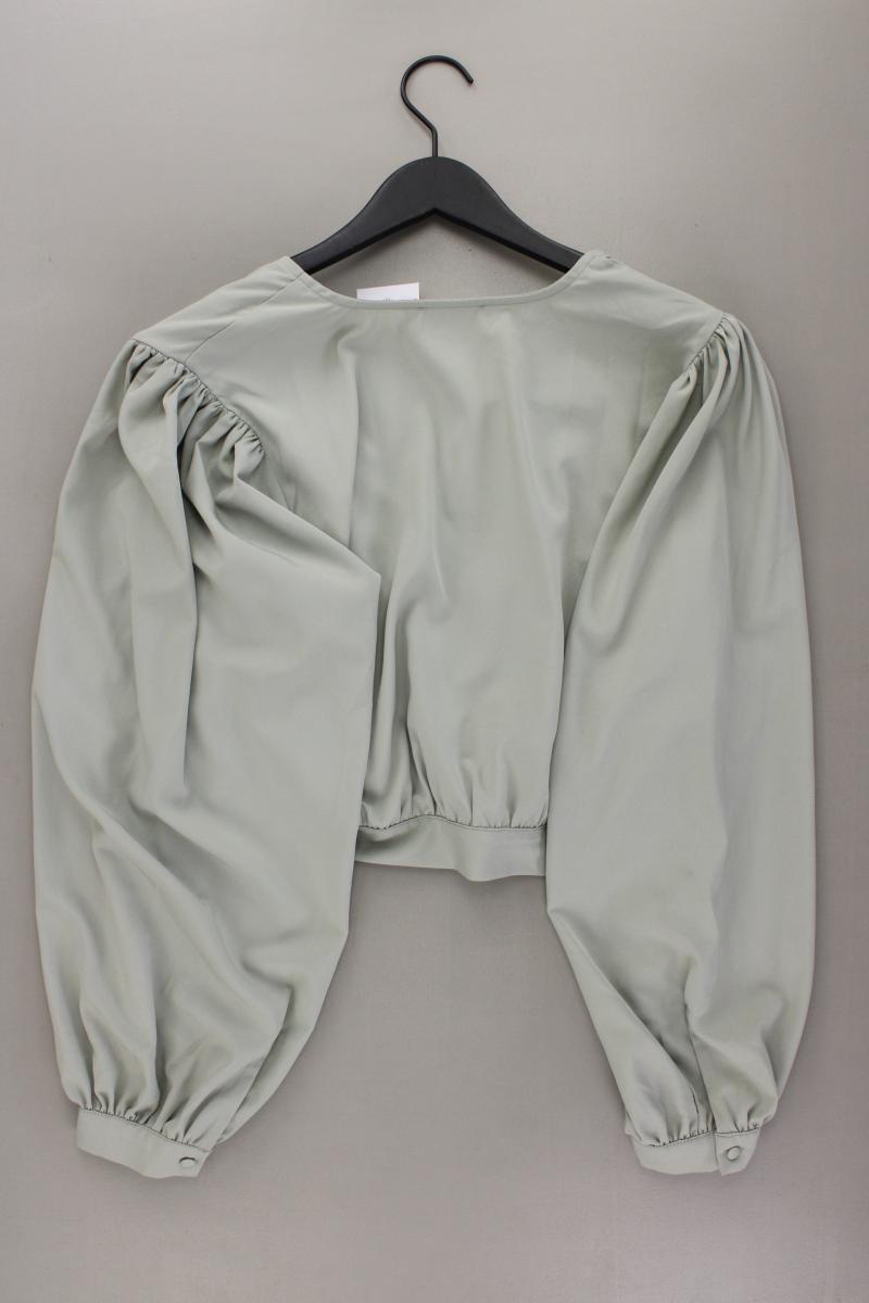 GuidoMaria Kretschmer AboutYou Crop Wickelbluse Gr. 46 neuwertig Langarm grün