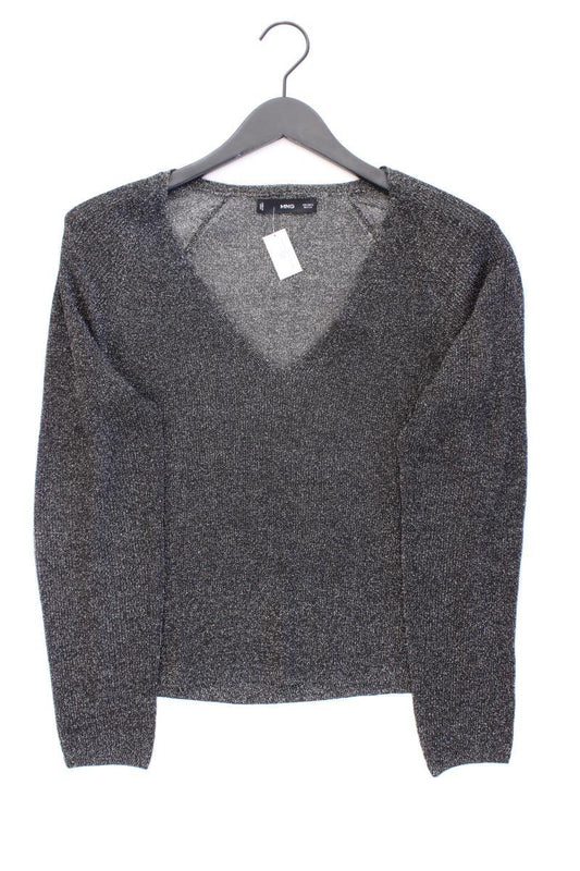Mango Feinstrickpullover Gr. S silber