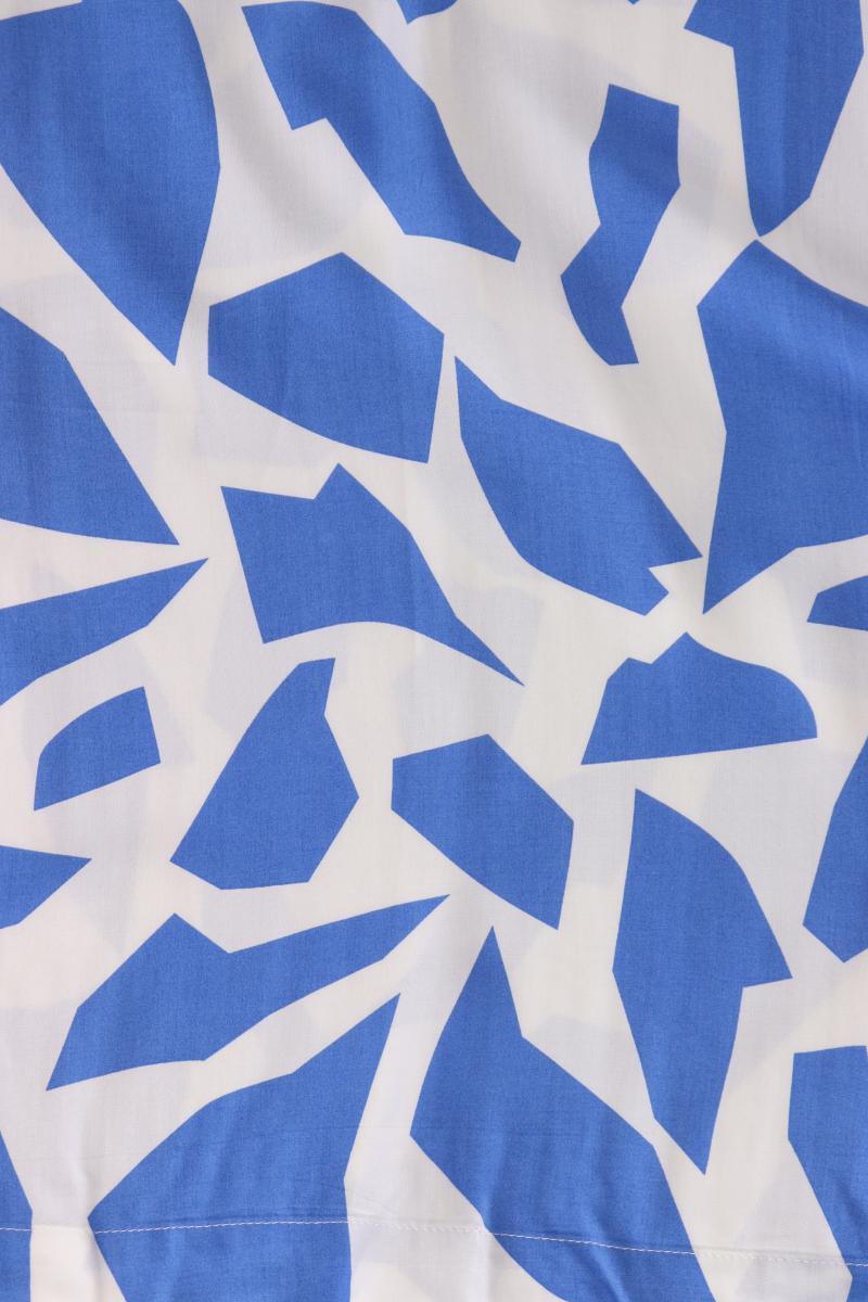Steilmann Kurzarmbluse Gr. 48 blau aus Viskose