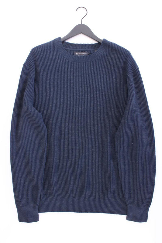 Marc O'Polo Grobstrickpullover für Herren Gr. XXXL blau aus Baumwolle