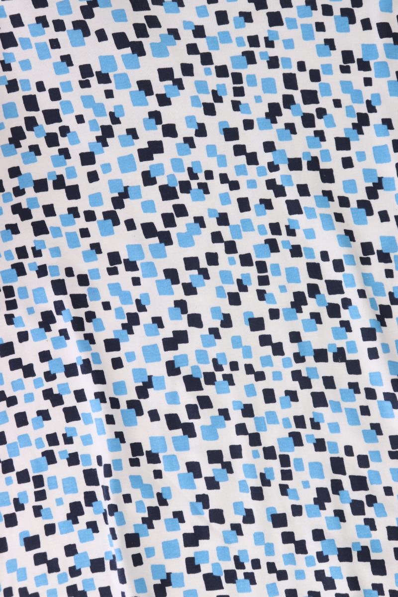 Steilmann Printshirt Gr. 48/50 geometrisches Muster neu mit Etikett Kurzarm blau