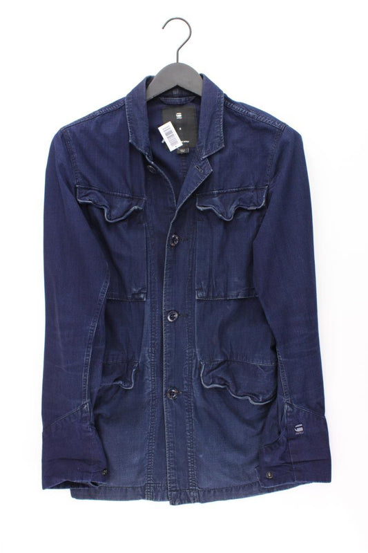 G-Star RAW Übergangsjacke für Herren Gr. S blau aus Baumwolle