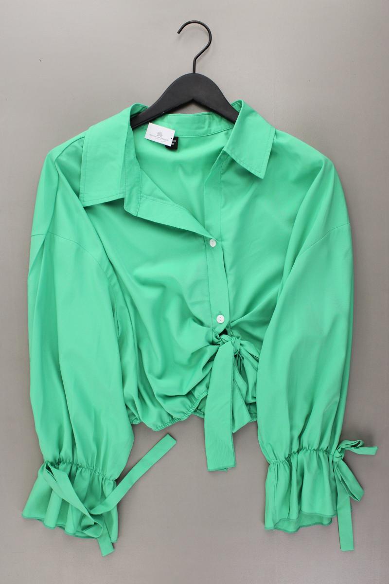Shein Crop Bluse Gr. XXL neuwertig Langarm grün aus Polyester