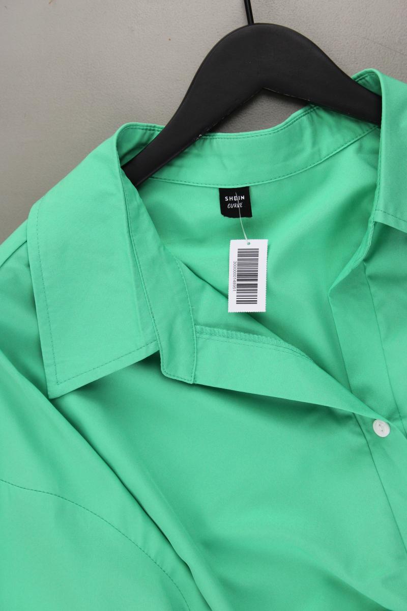 Shein Crop Bluse Gr. XXL neuwertig Langarm grün aus Polyester
