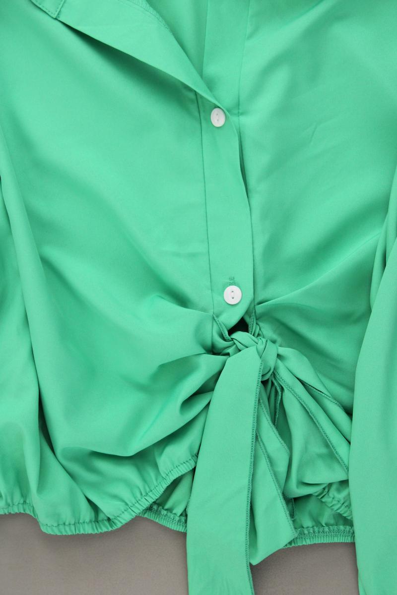 Shein Crop Bluse Gr. XXL neuwertig Langarm grün aus Polyester