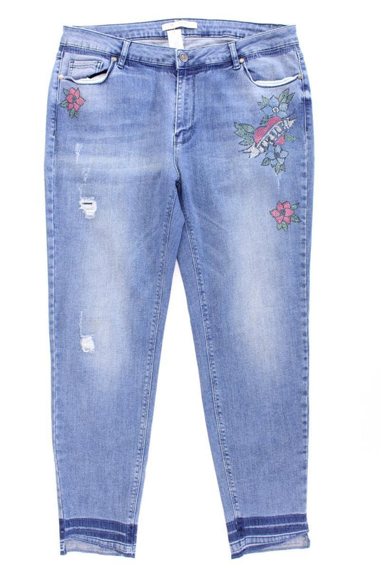 Monari Skinny Jeans Gr. 44 blau