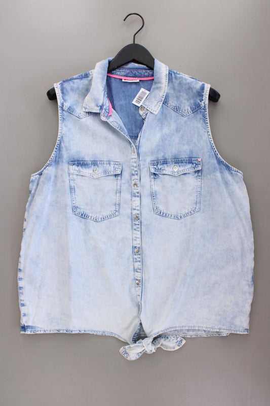 Street One Ärmellose Bluse Gr. 46 blau