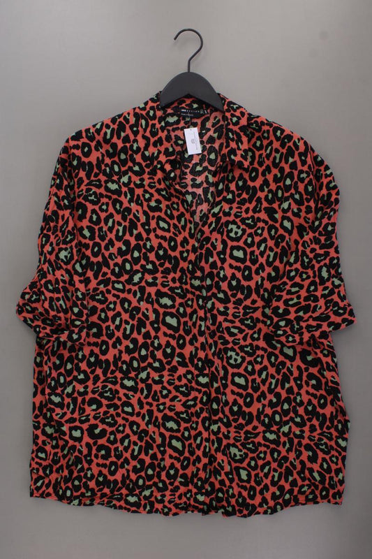 Asos Kurzarmbluse Gr. 38 mit Tierdruck mehrfarbig aus Viskose