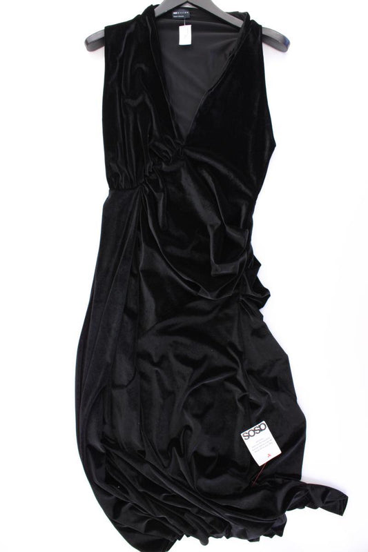 Asos Abendkleid Gr. 40/42 neu mit Etikett Ärmellos schwarz aus Polyester