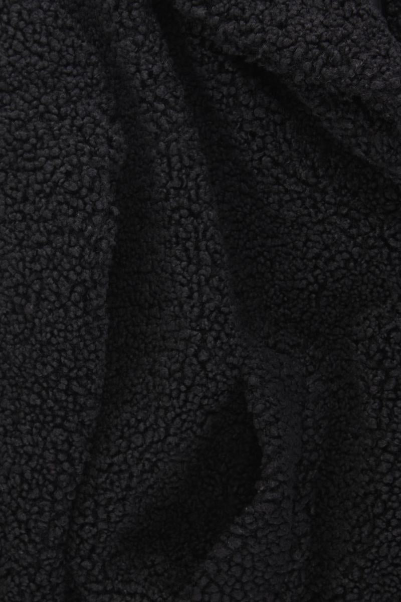 H&M Kunstfellmantel Gr. 48 schwarz