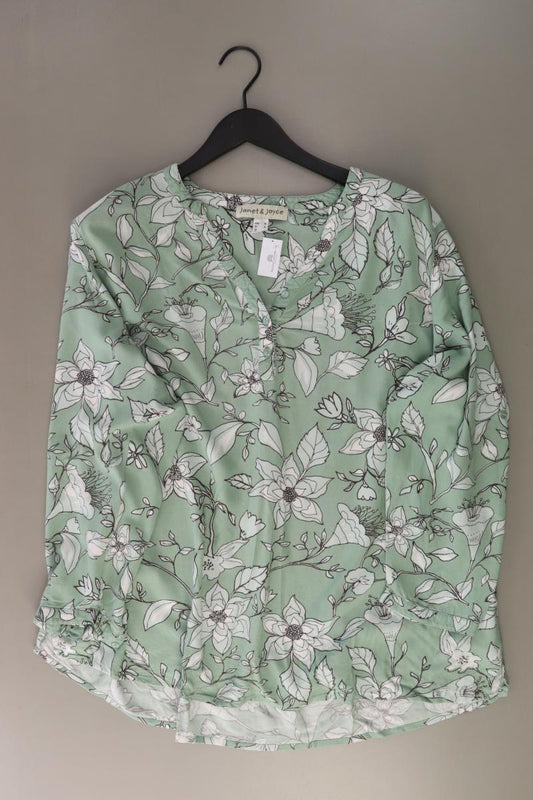 Janet & Joyce Regular Bluse Gr. 48 3/4 Ärmel grün aus Viskose