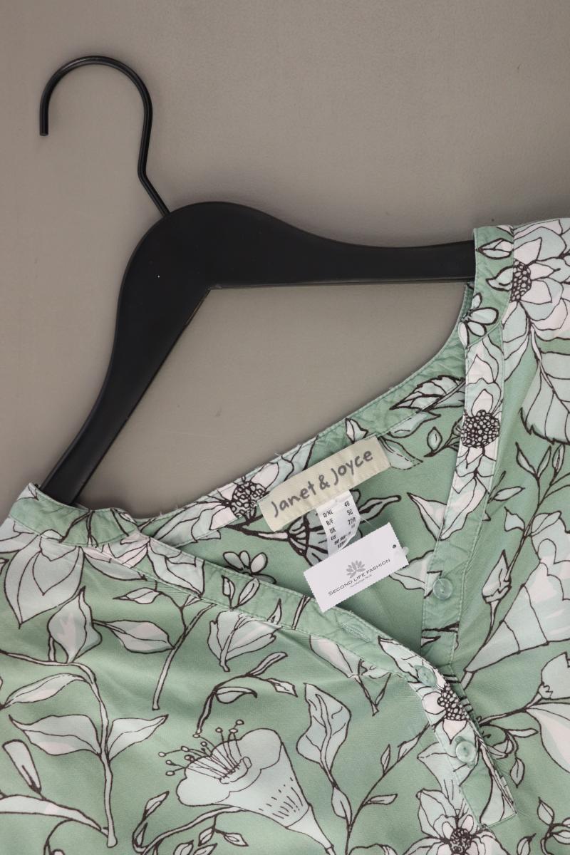 Janet & Joyce Regular Bluse Gr. 48 3/4 Ärmel grün aus Viskose