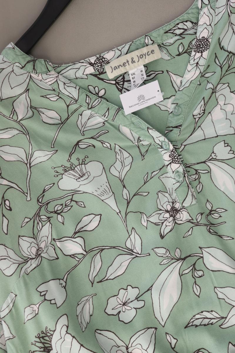 Janet & Joyce Regular Bluse Gr. 48 3/4 Ärmel grün aus Viskose