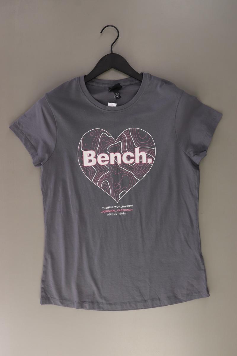 Bench Printshirt Gr. L Kurzarm grau aus Baumwolle