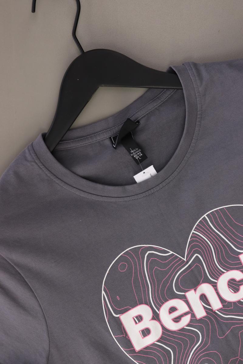 Bench Printshirt Gr. L Kurzarm grau aus Baumwolle