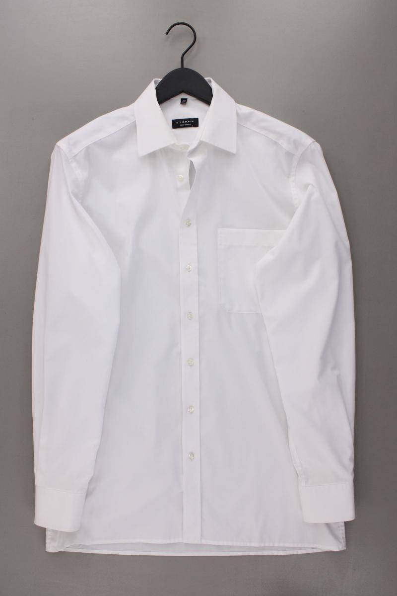 Eterna Langarmhemd für Herren Gr. Hemdgröße 40 weiß aus Baumwolle