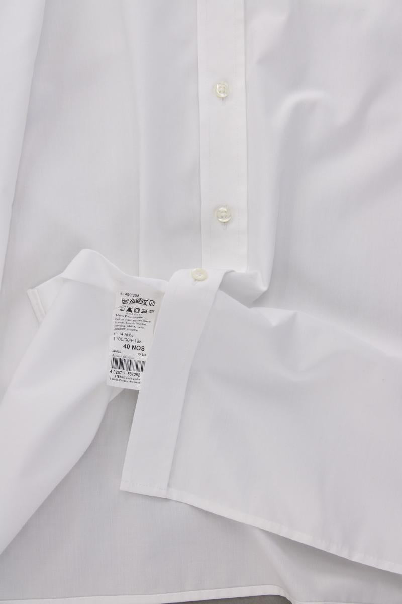 Eterna Langarmhemd für Herren Gr. Hemdgröße 40 weiß aus Baumwolle