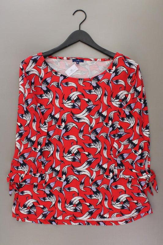 Tom Tailor Printshirt Gr. XL neuwertig 3/4 Ärmel rot aus Baumwolle