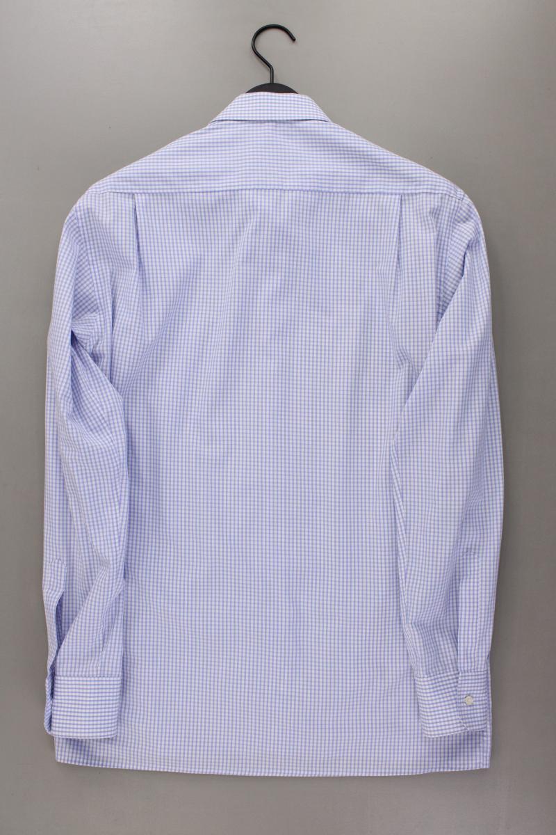 Eterna Langarmhemd für Herren Gr. Hemdgröße 40 geometrisches Muster blau