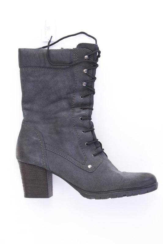 Tamaris High-Heel Stiefel Gr. 39 grau aus Leder
