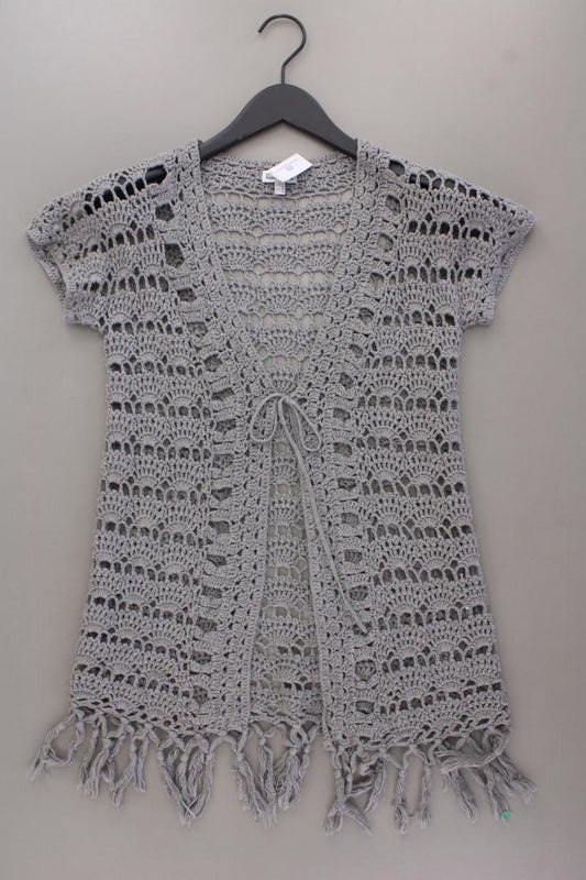 Street One Strickjacke Gr. 36 Kurzarm grau