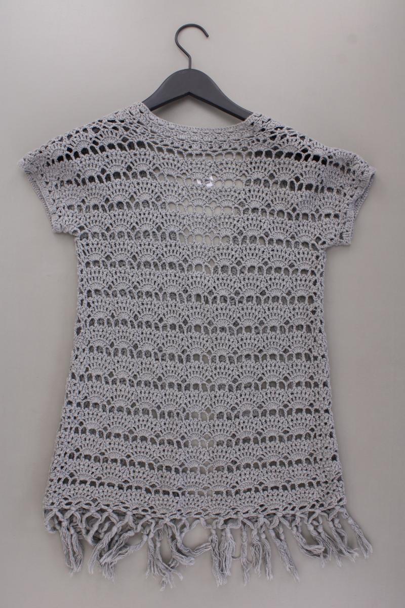 Street One Strickjacke Gr. 36 Kurzarm grau