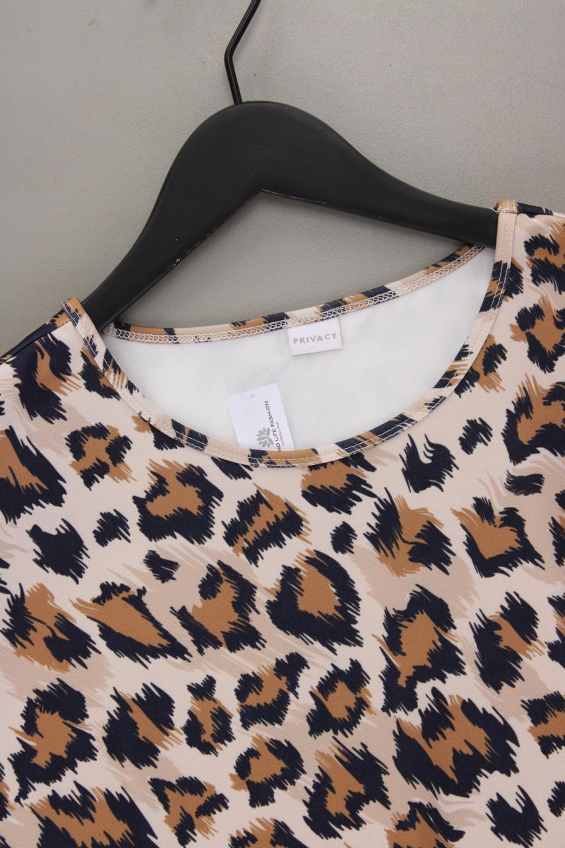 Privacy by Madeleine Printshirt Gr. 38 mit Tierdruck neuwertig Kurzarm braun