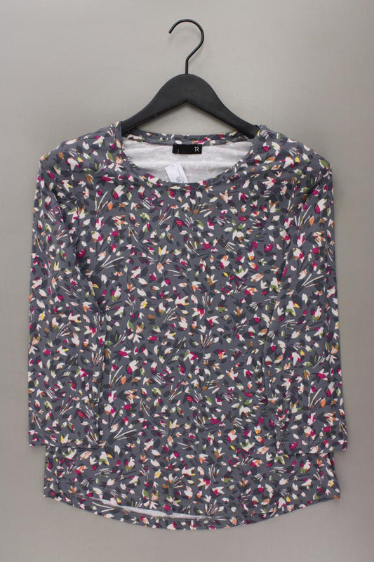 Rabe Printshirt Gr. 40 mit Blumenmuster 3/4 Ärmel mehrfarbig aus Viskose