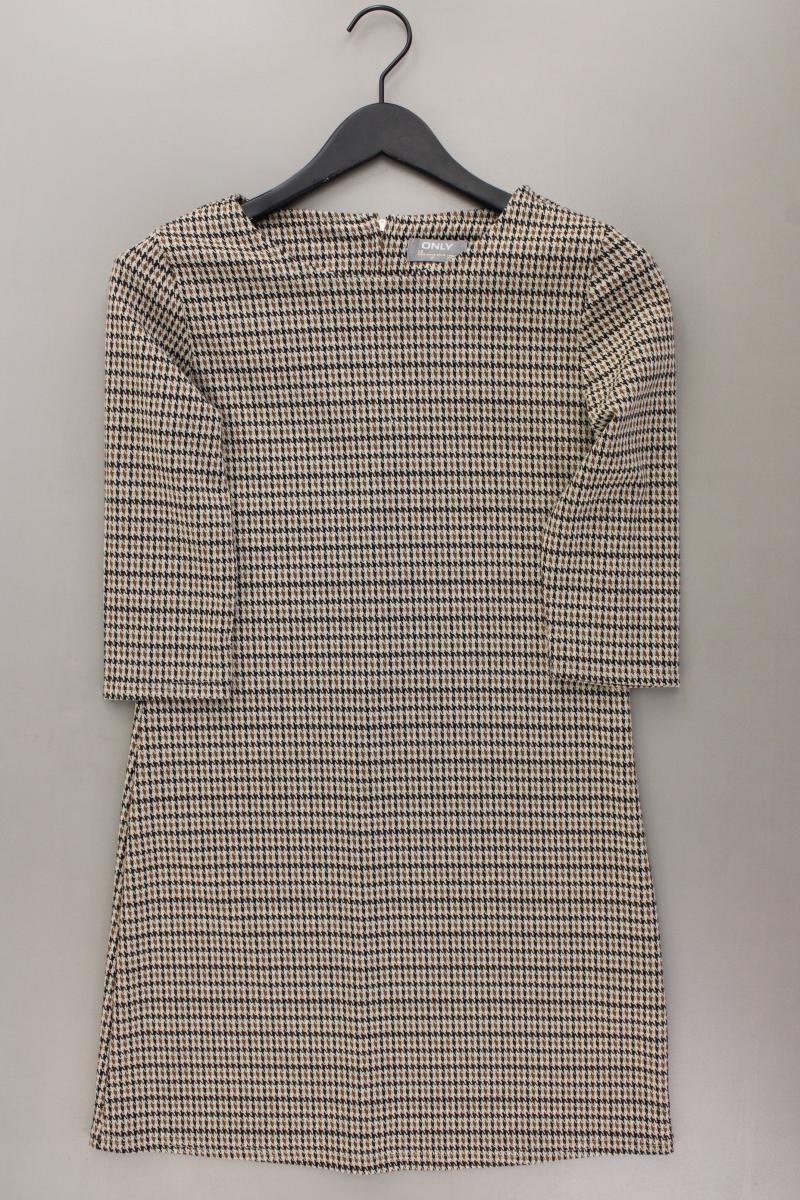Only Bleistiftkleid Gr. S hahnentritt 3/4 Ärmel braun aus Polyester