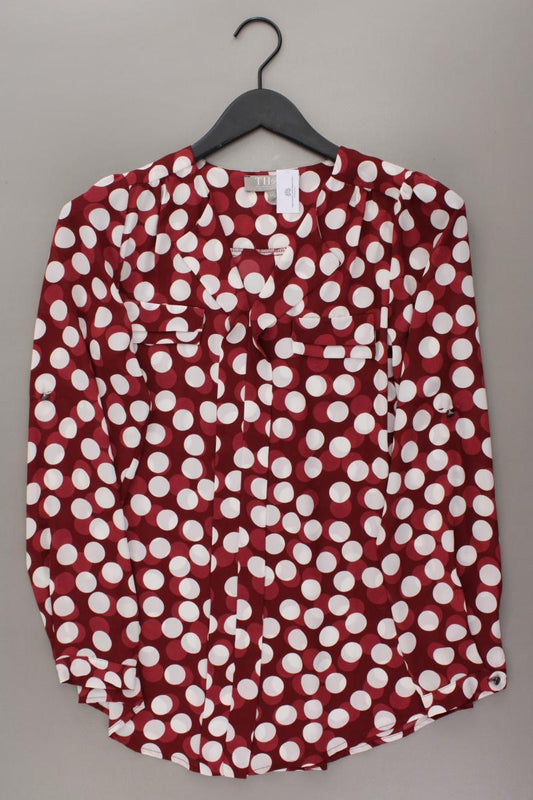 Thom by Thomas Rath Langarmbluse Gr. 36 gepunktet neuwertig rot aus Polyester