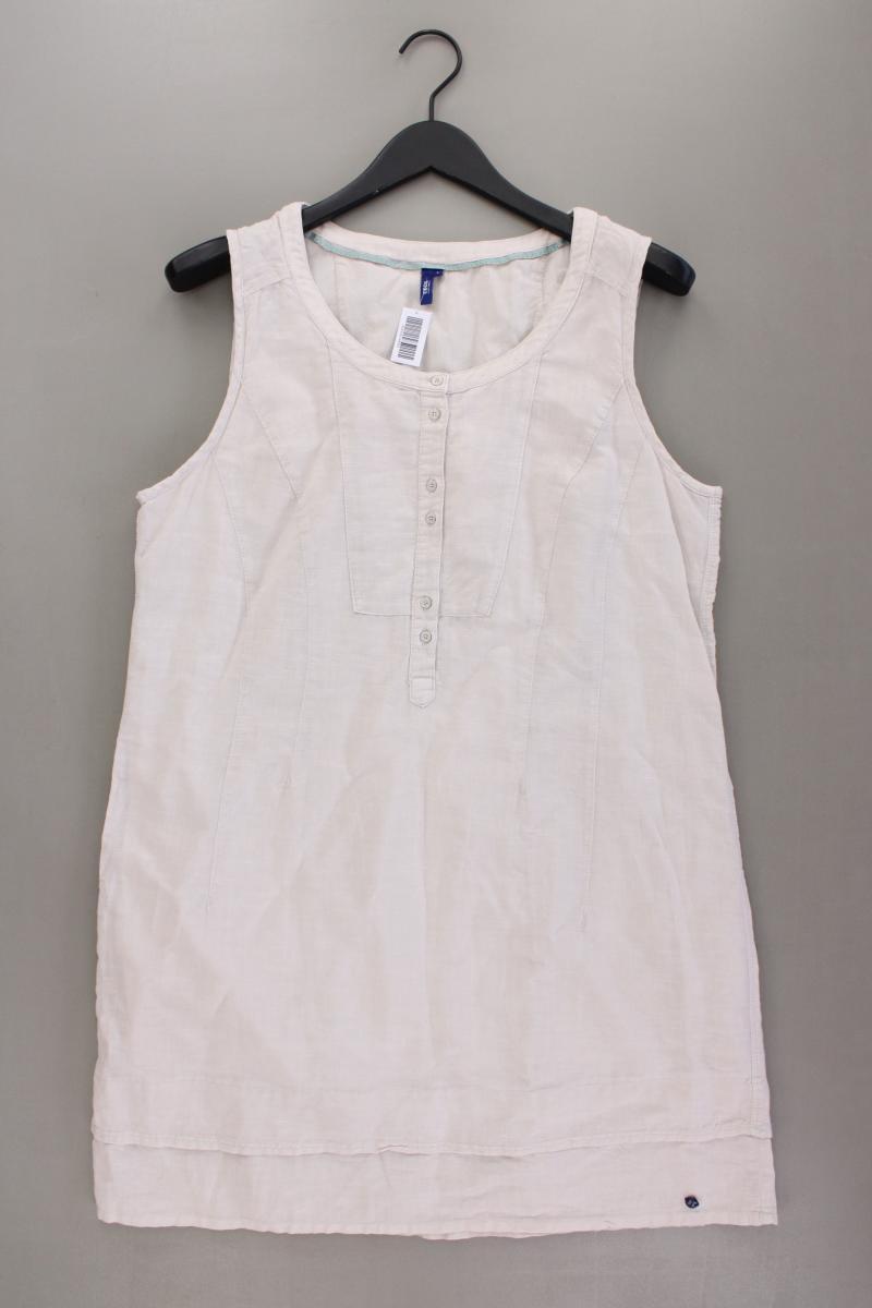 Cecil Midikleid Gr. L Ärmellos creme aus Leinen